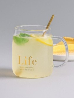 Кружка стеклянная "You are life", white (500 мл)