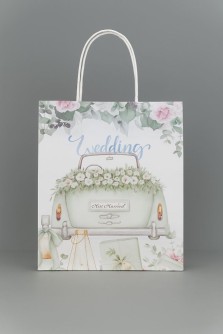 Пакет подарочный «Mr&Mrs», car (21*25.5*10)