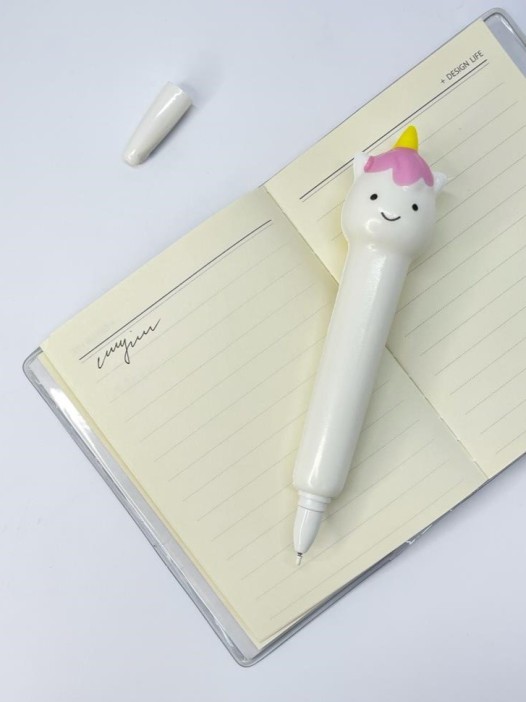 Ручка-сквиш &quot;Smiling unicorn&quot;, white 