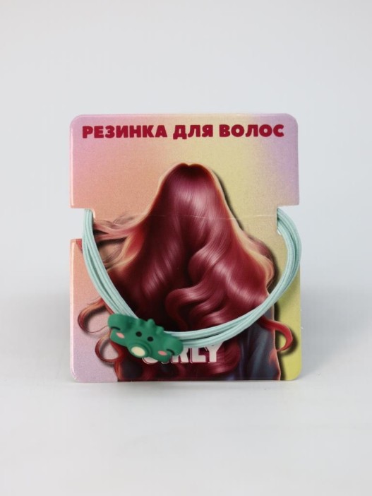 Резинка для волос GIRLY &quot;Camera frog&quot;, green 