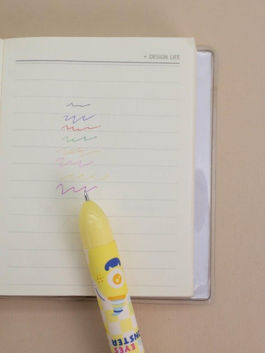 Разноцветная ручка 8 в 1 &quot;Monster&quot;, yellow 
