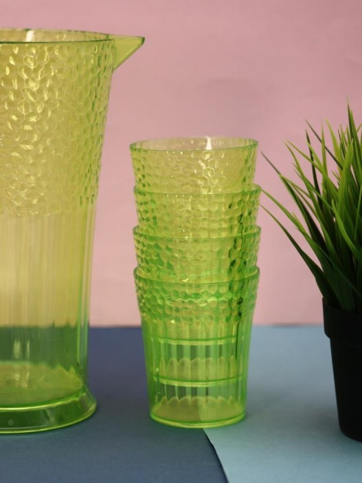 Набор для напитков (кувшин 2000 мл + 4 стакана 300 мл) &quot;Another set&quot;, green 