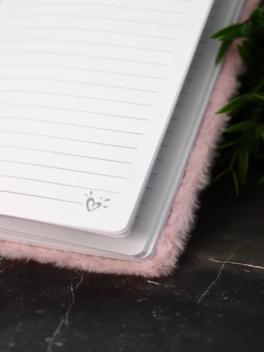 Блокнот плюшевый &quot;Unicorn head&quot;, pink mix, 21х14,5 см, плотность 80 гр. 