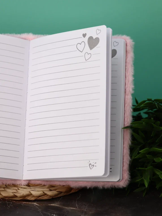 Блокнот плюшевый &quot;Unicorn head&quot;, pink mix, 21х14,5 см, плотность 80 гр. 