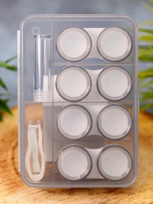 Контейнер для линз «Kit classic», black 