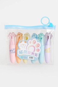 Набор маркеров "Transparent paws", 6 шт, mix