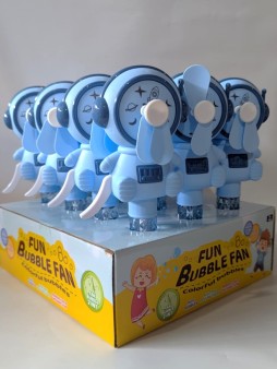 Портативный механический ручной вентилятор «Sweet astronaut», blue, шоу-бокс 12 шт.
