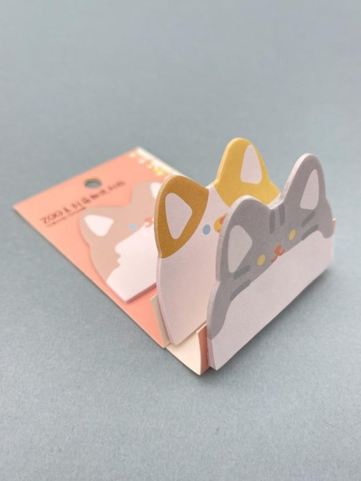 Блок стикер для записей &quot;Cat ears&quot;, red 