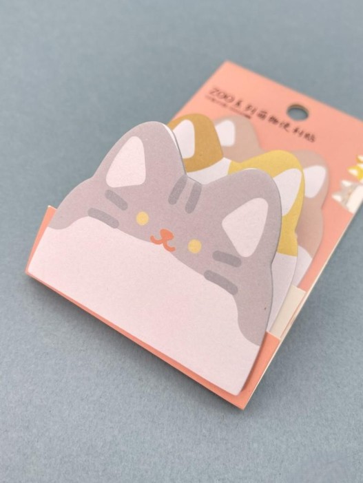 Блок стикер для записей &quot;Cat ears&quot;, red 