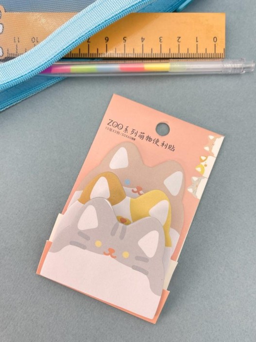 Блок стикер для записей &quot;Cat ears&quot;, red 