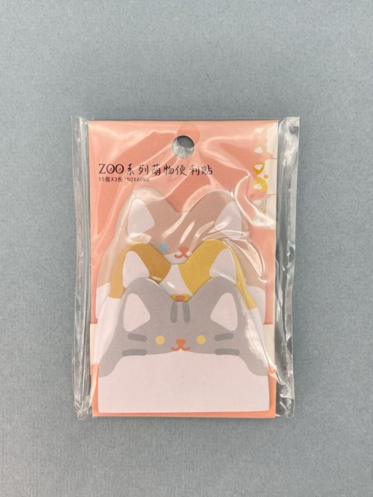 Блок стикер для записей &quot;Cat ears&quot;, red 