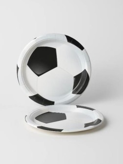 Набор бумажных тарелок 6 шт. "Football party" (230 мм)
