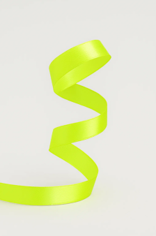 Лента для декора и подарков "Ribbon of Joy", neon light green (2 см*1 м)