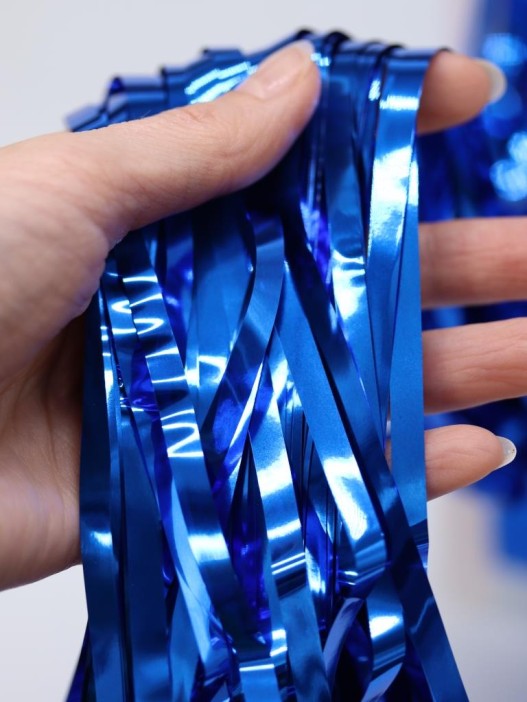 Праздничный занавес, дождик для фотозоны &quot;Rain&quot;, dark blue (100*200 см) 