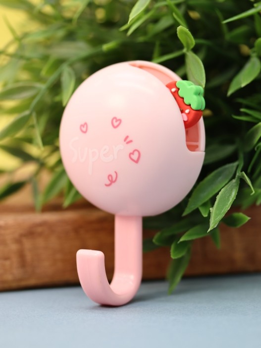 Крючок на липучке «Super!», pink 