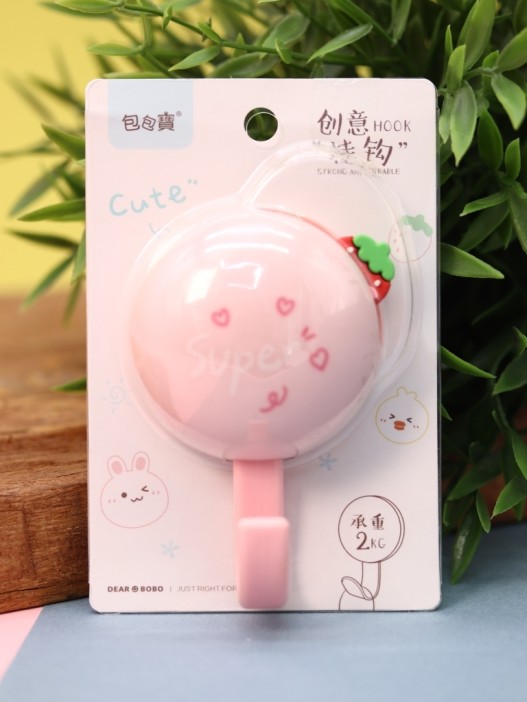 Крючок на липучке «Super!», pink 