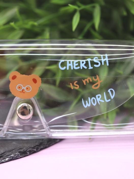 Чехол для очков GIRLY &quot;Cherish is my world&quot; 