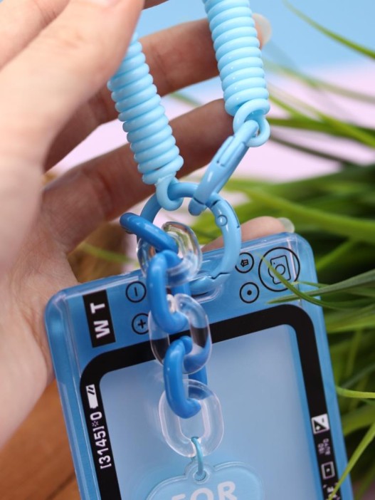 Футляр для карт с брелком &quot;Camera&quot;, blue 