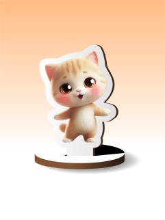 Деревянная фигурка на подставке iLikeGift "Мур-мур"