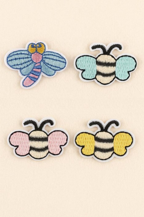 Набор термонашивок для одежды iLikeGift 5 шт. «Bees», mix 