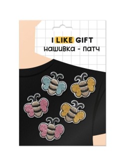 Набор термонашивок для одежды iLikeGift 5 шт. «Bees», mix
