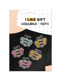 Набор термонашивок для одежды iLikeGift 5 шт. «Bees», mix