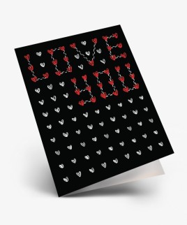 Набор двойных мини открыток 10 шт. &quot;Love you&quot;, 6.5*8см