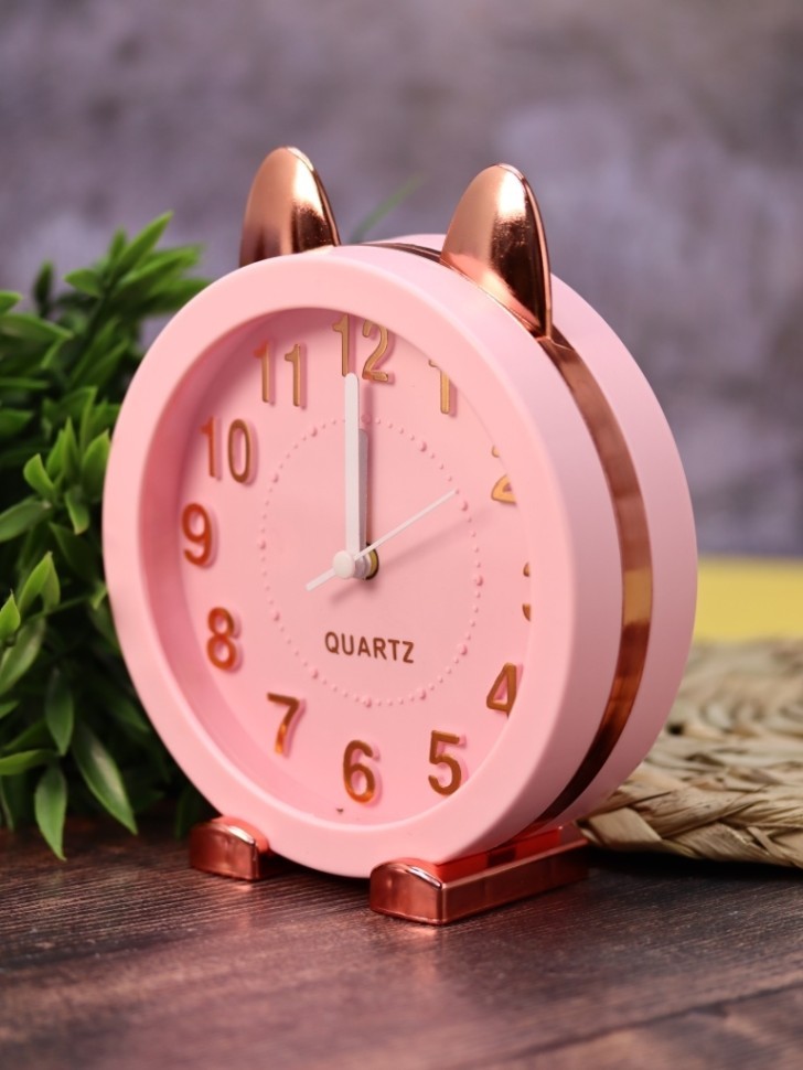 Часы-будильник "Golden awakening Kitty", pink
