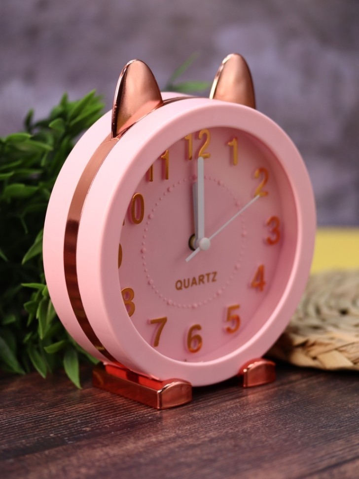 Часы-будильник "Golden awakening Kitty", pink