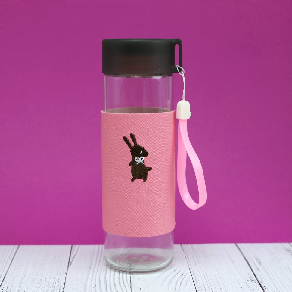 БУТЫЛКА "С вышивкой"_pink
