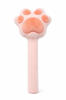 Мягкая игрушка-массажный молоток "Лапа", розовый (34*17см)