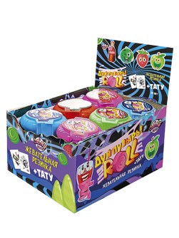 Жевательная резинка «Дуй пузырь! ROLL + тату», 30шт.