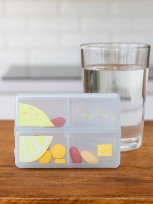 Таблетница &quot;Half fruit lemon&quot; blue 