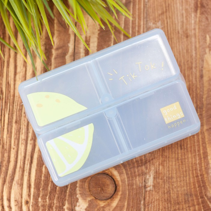 Таблетница &quot;Half fruit lemon&quot; blue 