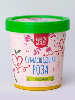 Набор подарочный для выращивания "Сумасшедшая роза"