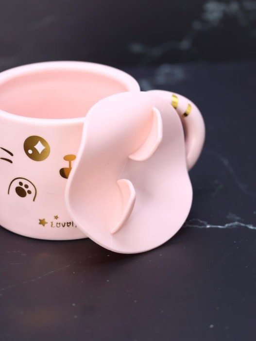 Кружка «Ears and paws», pink (450 ml) 
