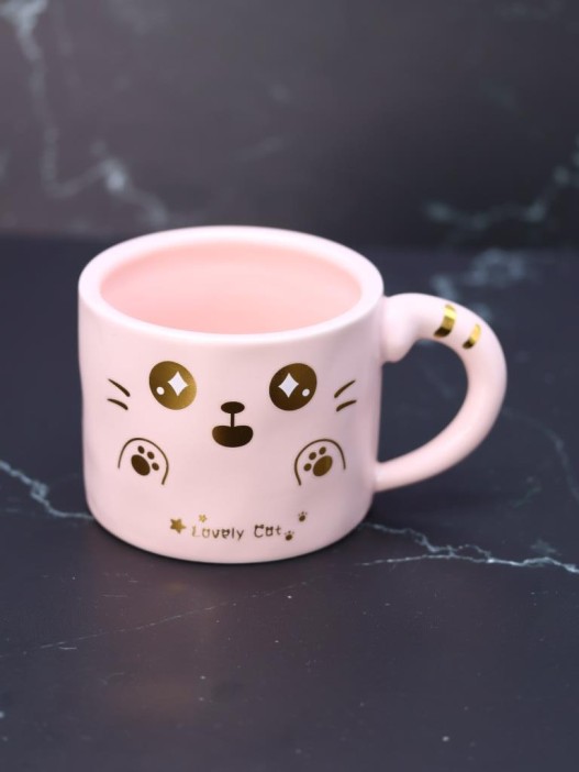 Кружка «Ears and paws», pink (450 ml) 