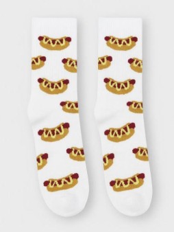 Носки женские "Hot Dog", р. 35-40, белый