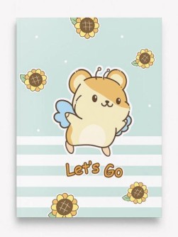 Зеркало "Let's go hamster", green