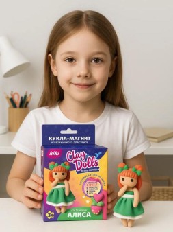 KiKi Кукла-магнит из пластилина "Алиса"