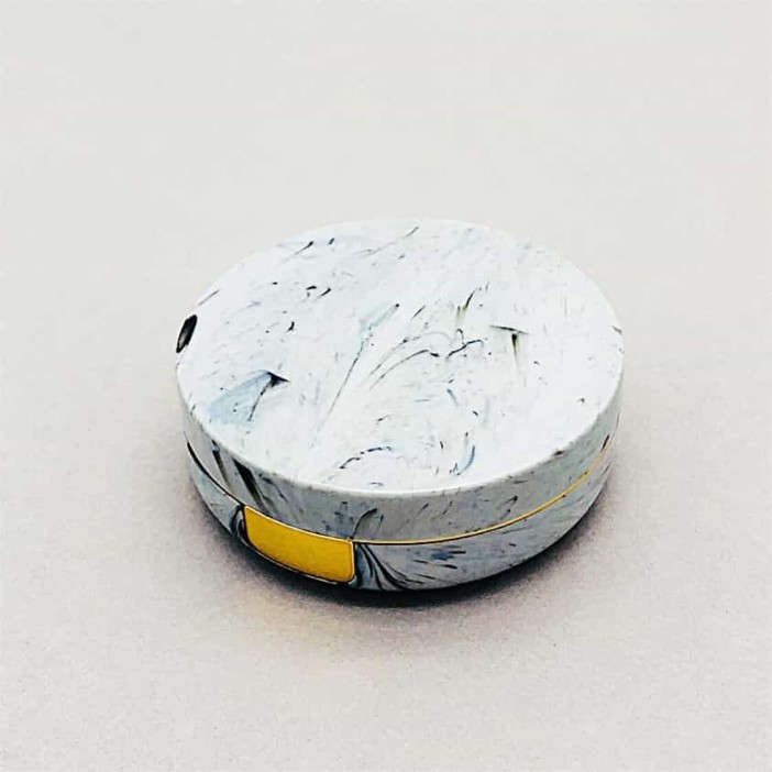 Контейнер для линз "Marble", gold 