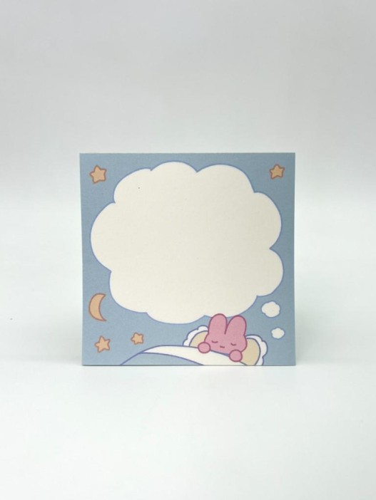 Блок для заметок &quot;Sleeping Bunny&quot;, 50 л. 8*8 см 