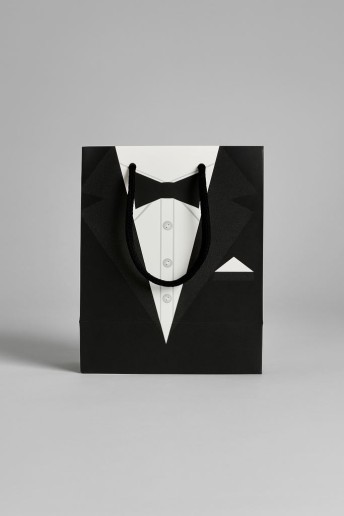 Пакет подарочный «Business suit», men's butterflies (18*23*10)