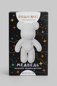 Алмазная мозаика на фигурке Draw Me! «White bear», (14*9.5*23 см)