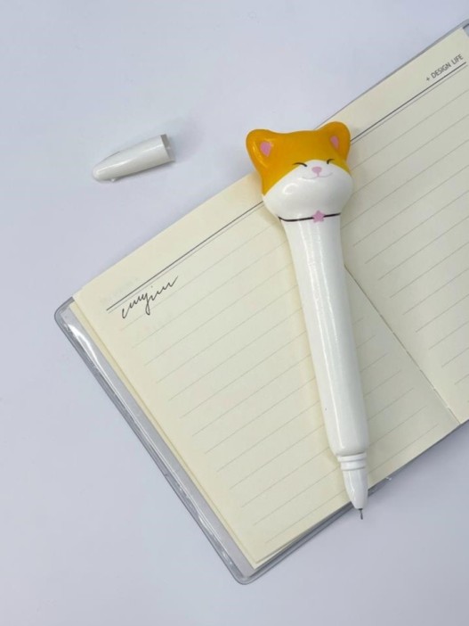 Ручка-сквиш &quot;Cat star collar&quot;, white 