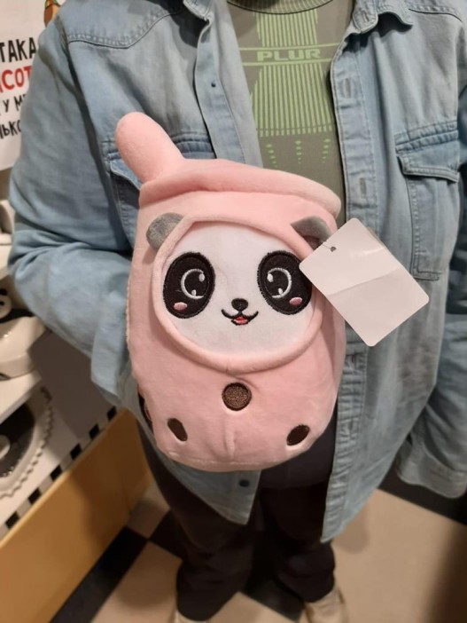 Мягкая игрушка &quot;Cocktail panda&quot;, pink, 19 см 