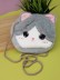 Сумочка плюшевая &quot;Cute cat&quot;,  grey (16*14 см) 