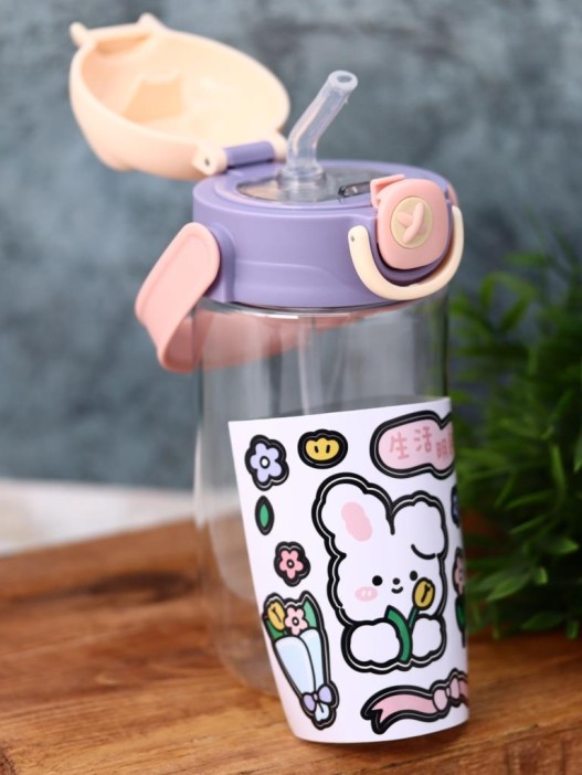 Бутылка «Funny bunny», pink (650 ml) 