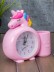 Часы-будильник с подставкой для канцелярии «Rainbow unicorn», pink (14х15 см) 