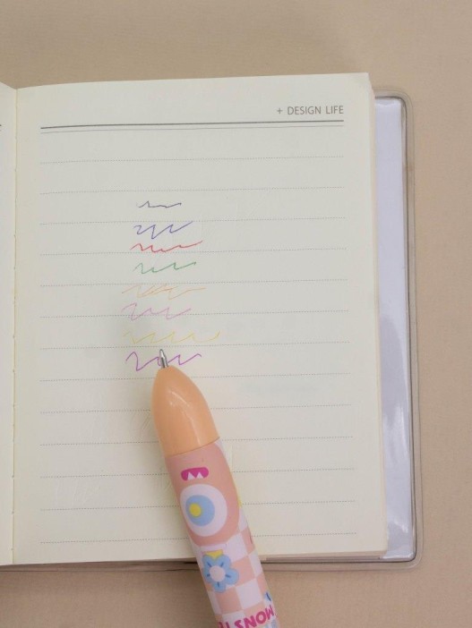 Разноцветная ручка 8 в 1 &quot;Monster&quot;, orange 